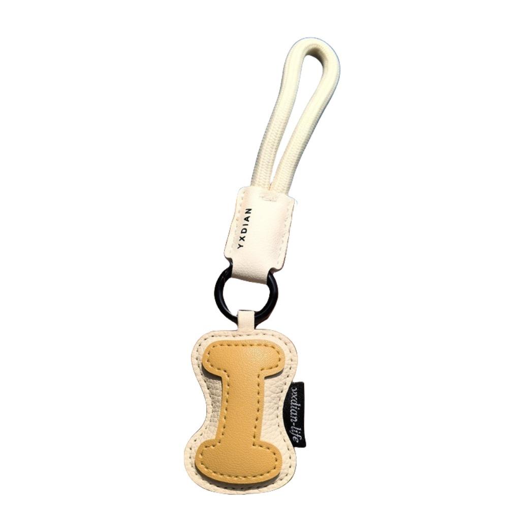PU Leather 26 Letter Keychain Sweet Lucky Letter Pendant Fashion Alphabet Key Holder  Friend