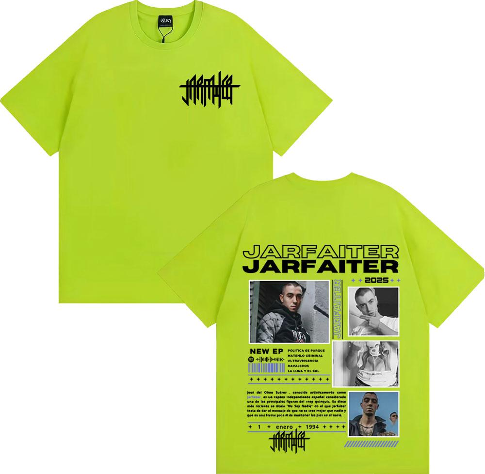 Rapper Jarfaiter Album Tour 2025 Cover Tshirt Unisex Women Harajuku Fashion Hip Hop Pop Music T Shirts Vintage 100 Cotton T Shirt