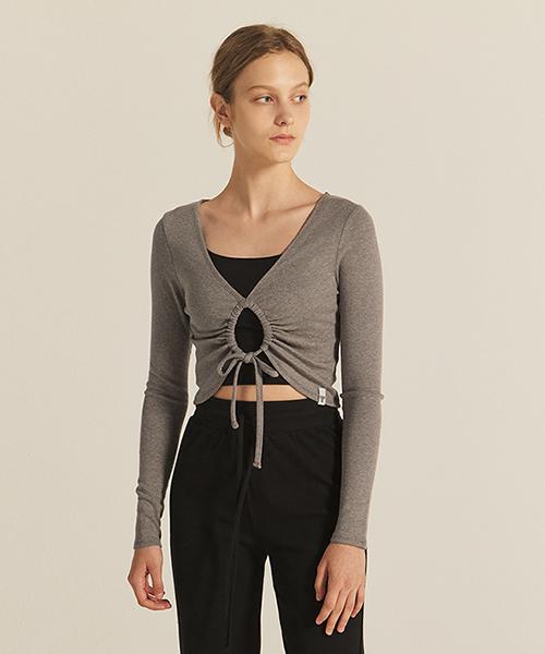 Reina Mora Prana String Cover-Up Stipple Gray 2