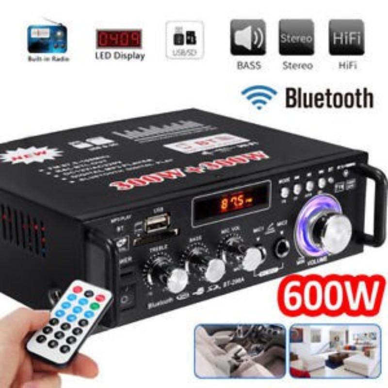 600W Household Audio Amplifiers Bluetooth Connector Amplifier Subwoofer Home Theater Amplifier Sound System Amplifie