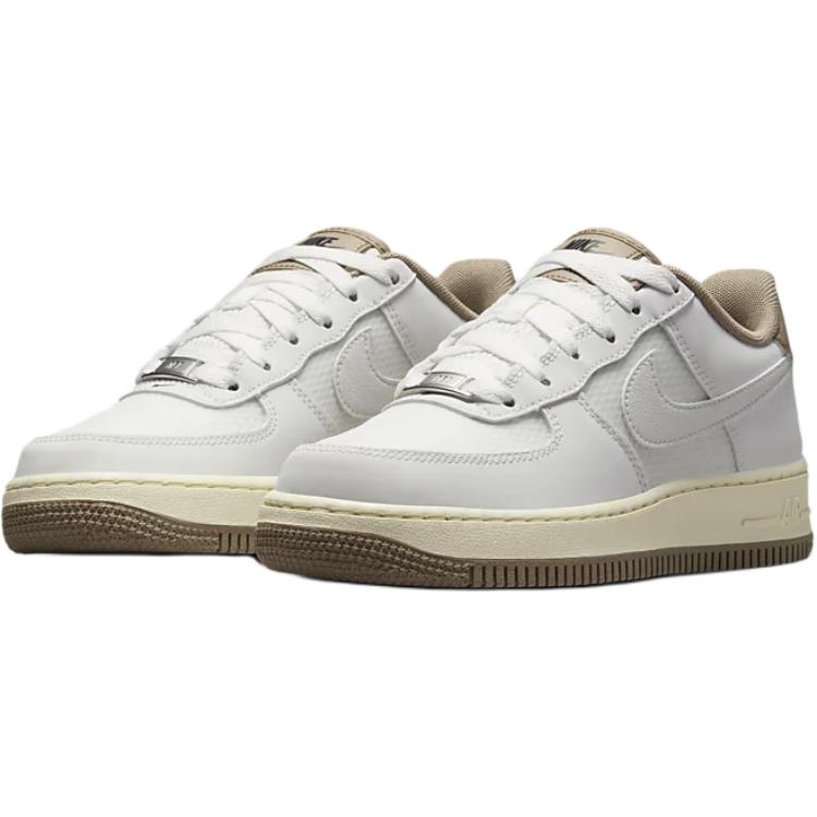 

Новые детские низкие кеды Nike Air Force 1 с противоскользящей и износостойкой подошвой для скейтбординга, бело-зеленые HF6924-100 38.5
