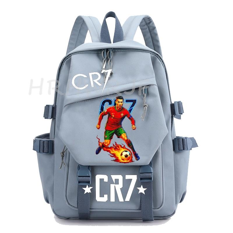 Ins Sports CR7 Backpacks Sports Casual Multi-pocket Capacity Teens Laptop School Bags Lightweight Women Men Travel Mochilas