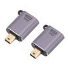 2 Stück Mini DisplayPort auf DisplayPort 1.4 Adapter 8K 60Hz 4K 144Hz Stecker auf Buchse Konverterkopf für OS X Laptop Monitor