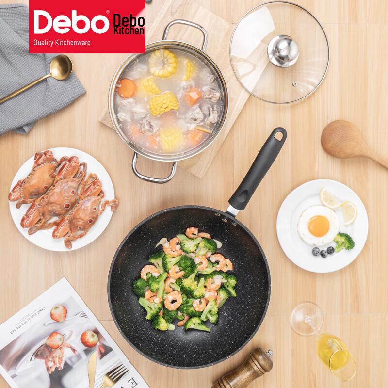 Debo DEP-655 Danielle Wok und Suppentopf Kochgeschirr-Set