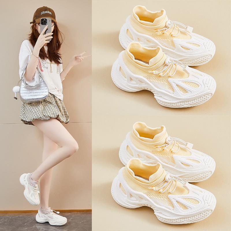 Ins Korean Version of Couple Flying Woven Shoes 2025 Autumn New Student Sports Shoes Running Casual Shoes M1518-1