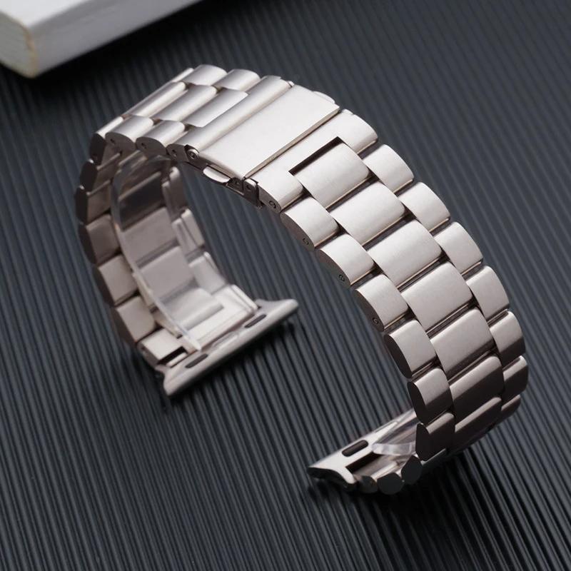 Stainless Steel Strap for Watch band 45mm 44mm Ultra 2 49mm 42mm-40mm-41mm-46mm Metal watchband series 10 9 8 7 6 5 4 3 se