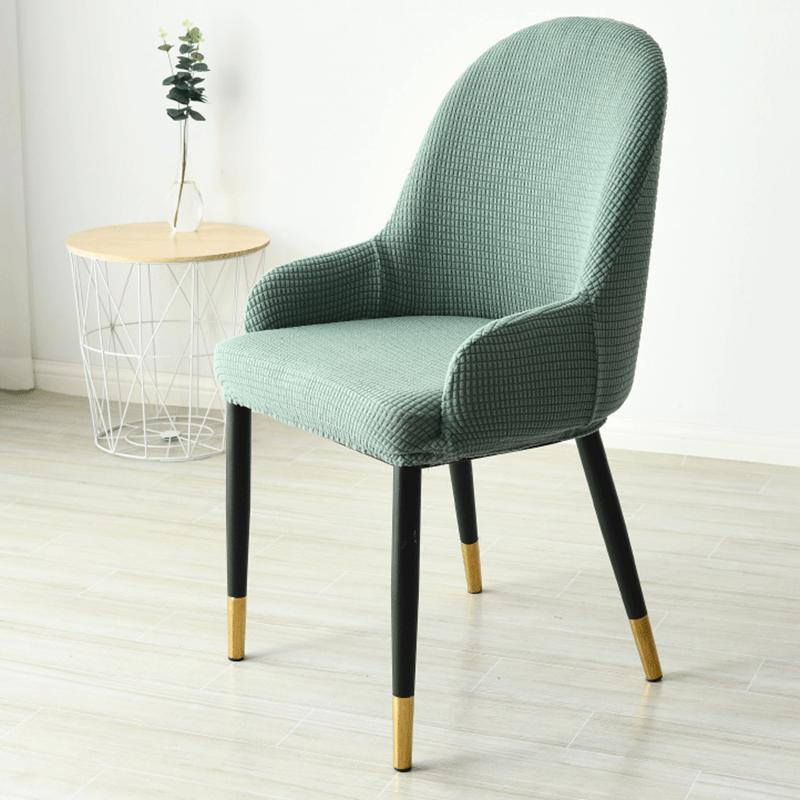 Dining Chair Cover Sloping Kitchen Arm Chair Cover Wing Back Restaurant Curved Chair Covers For Home Party Banquet