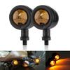 Motorcycle Turn Signal Light Universal 12V 10mm For Chopper Cafe Racer Moto Indicator Lamp Retro Scooters Metal Turn Signal Lamp