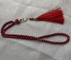 99 Glass Imitation Pearl Tassel Prayer Beads Bracelet Charms, Middle Eastern Design, 6mm Size