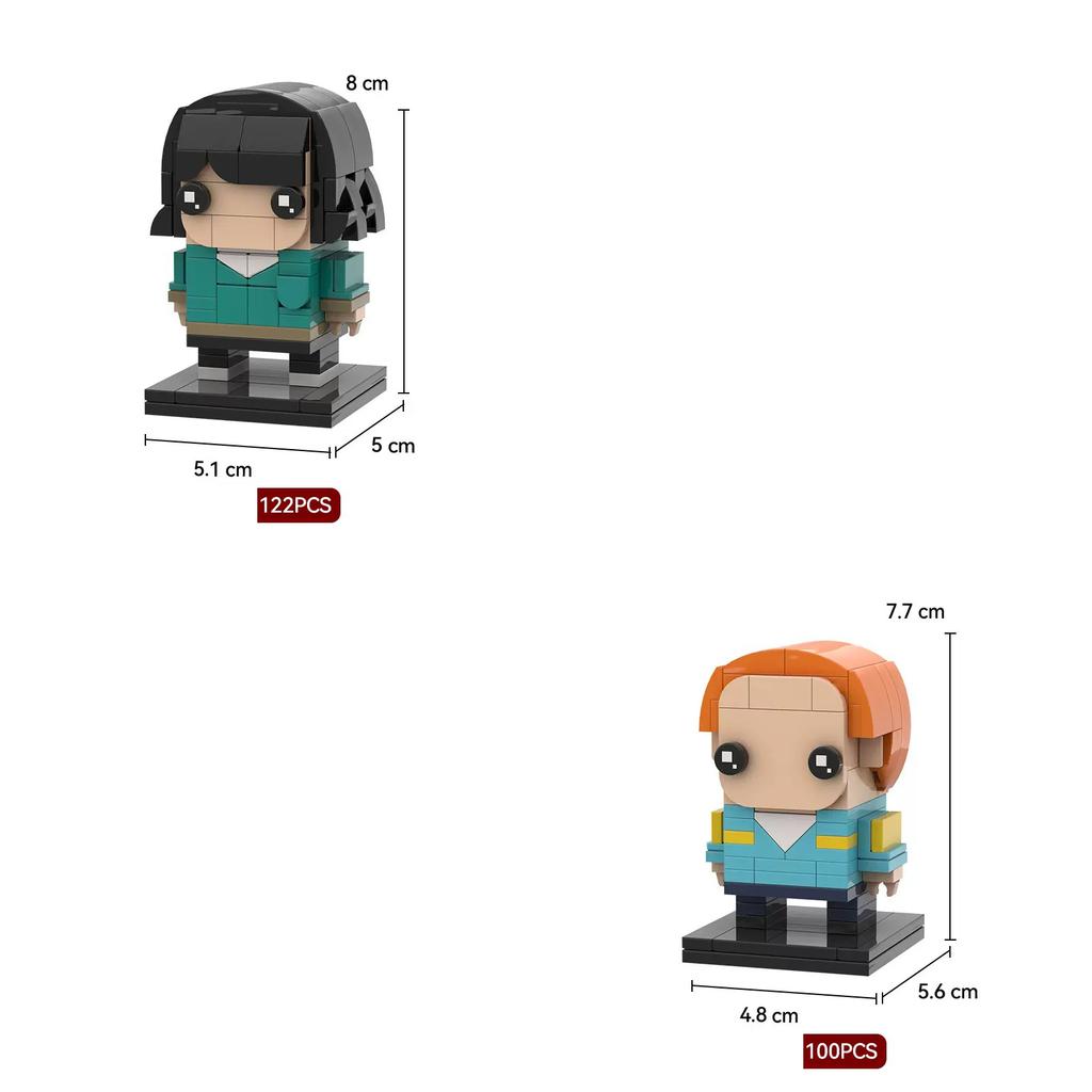 Brick Head Z Model Building Toy Desktop Creative Toy Ornament Building Blocks Set Educational Toy Boy'S Birthday Gift