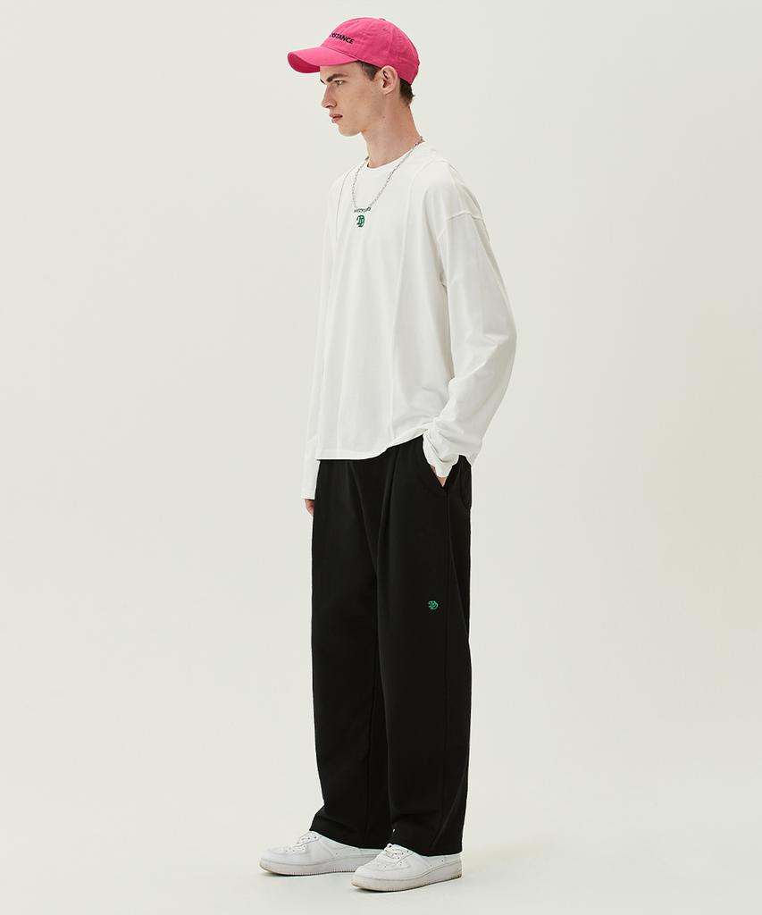 DIVINE DISTANCE Dd Pintuck Wide Pants [Black]