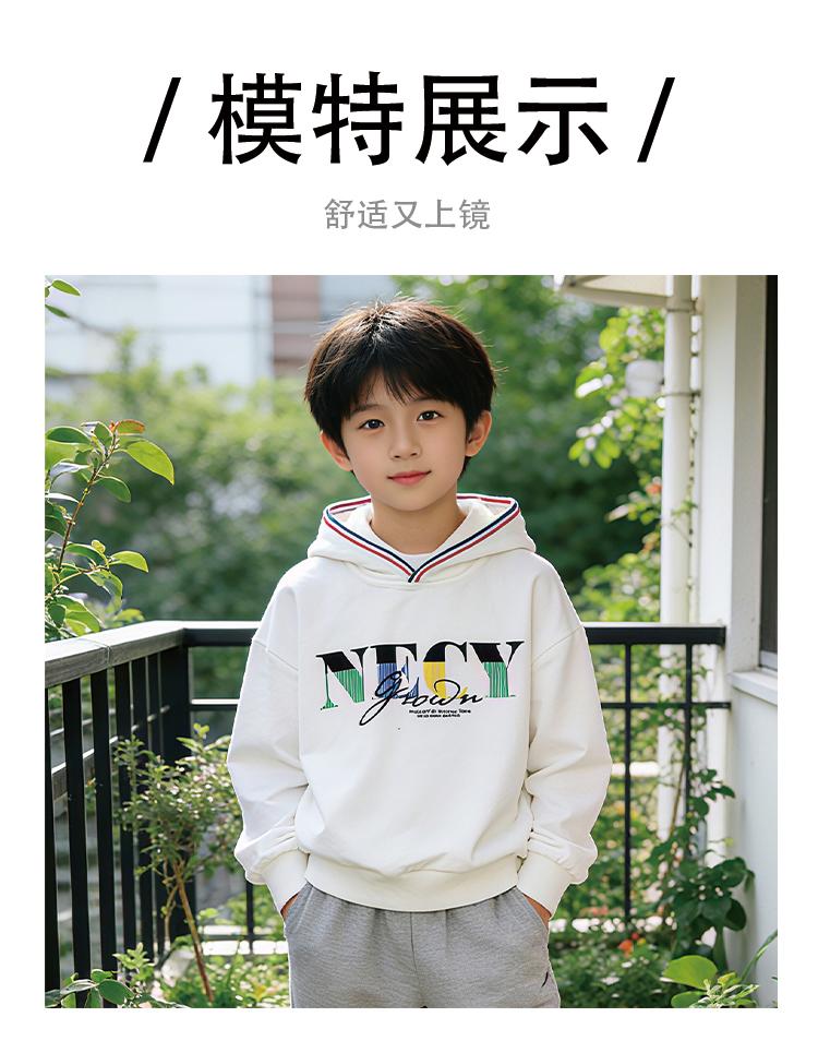 Boys' Hooded Sweatshirt, Spring New Style, Children's Sports Top, Fashionable and Stylish for Boys