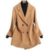 Double-sided cashmere coat women's short loose small 100% wool coat women's