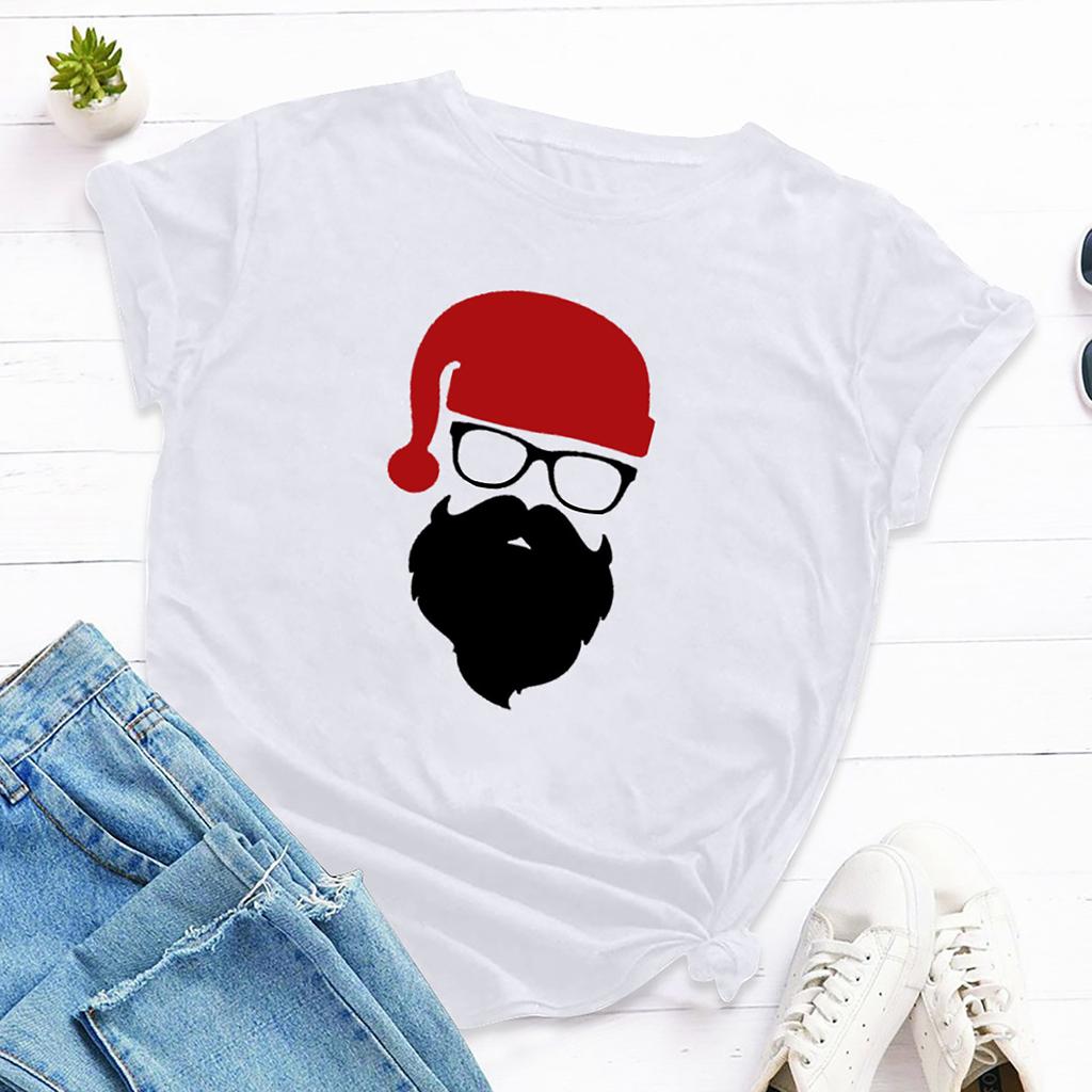 Weihnachten Herren&Damen Lustiges Solides T-Shirt Buchstabenaufdruck Familien-Tee Tops