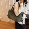 Retro fashion women's large-capacity handbag, simple casual women's shoulder bag, office worker versatile commuter tote bag