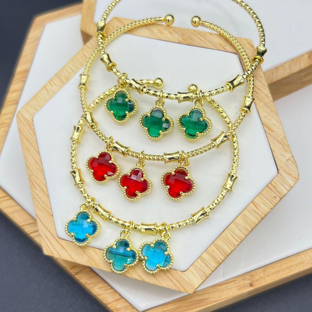 Tree of Life & Butterfly Zircon Bangle - Elegant Retro Jewelry