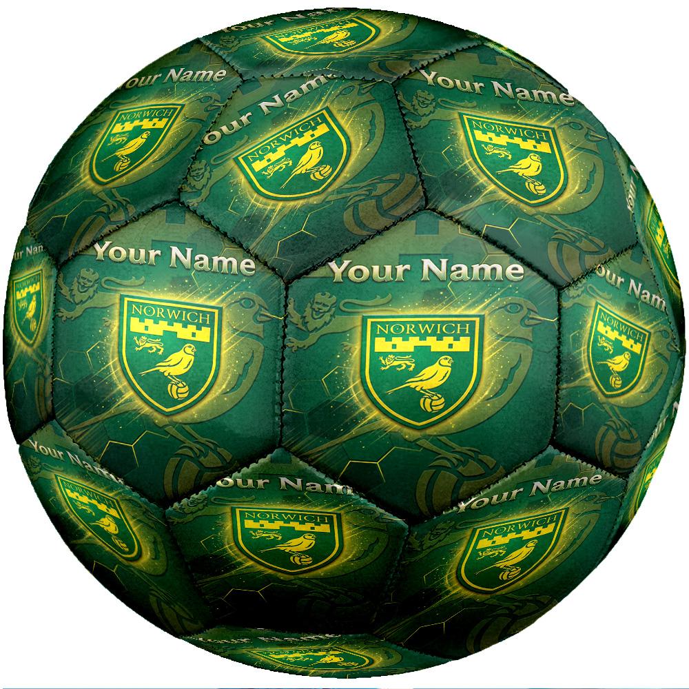 Norwich City Fashion Size 5 Football Wearproof Non‑Slip Soccer Ball For Sports Training Entertainment Use