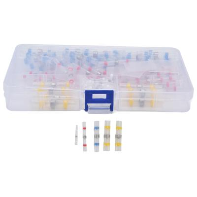 120Pcs Heat Shrink Butt Connectors Crimp Terminals Waterproof Solder Seal Electrical Splice Kit