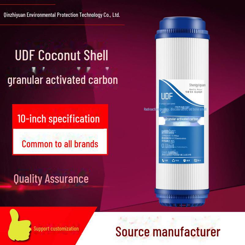 "Universal 10-Inch Water Purifier Filter: 3-Stage PP Cotton, UDF Granular Carbon, CTO Compressed Activated Carbon for Home"