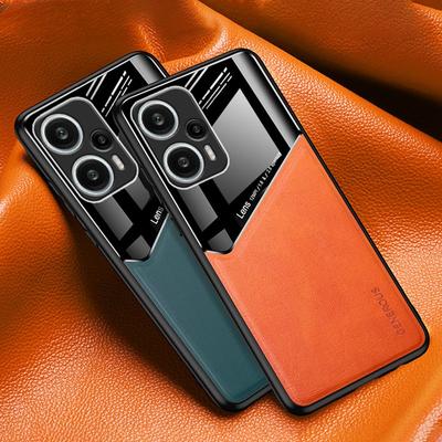 Redmi için not 12 Turbo 5G Coque lüks deri telefon kılıfı için Xiaomi Poco F5 Pro manyetik silikon tam koruma kapağı