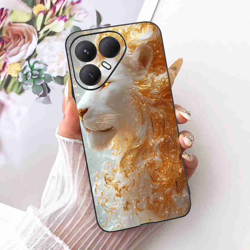 For Tecno Pova 7 Ultra 5G LJ9 Case Cartoon Cat Tiger Silicone TPU Black Cover For Tecno Pova 7Ultra 5G 6.67" Phone Cases Fundas