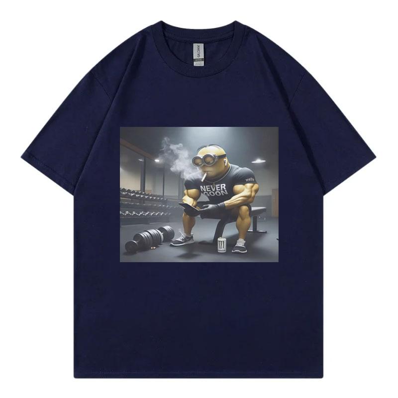 Nikdy Goon Vtipné Gooning Meme Grafická Trička Muži Ženy Oblečení Harajuku Japonský Styl Tričko Módní Ležérní Bavlněná Trička