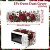Printed Microwave Oven Dust Cover Universal Dust Protector Mat Microwave Cover  Household Cover
