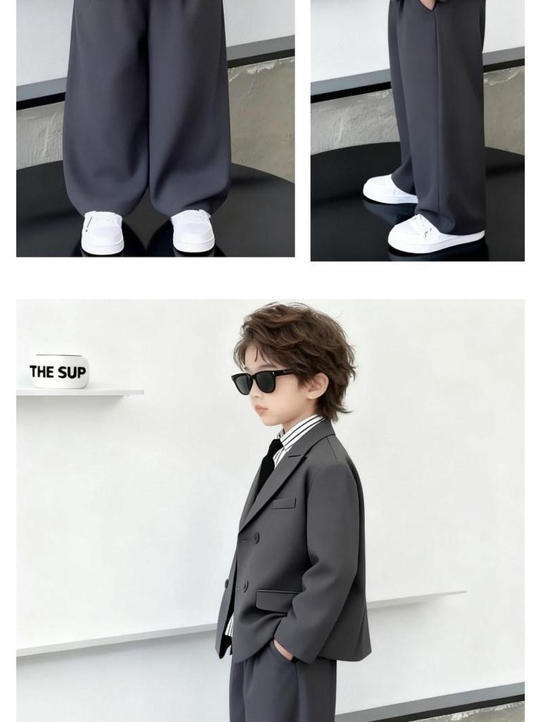 Boys' Spring Casual Suit Set - Formal Page Boy & Piano Performance Wear