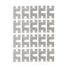 20Pcs Solar Panel Grounding Clip Washer Spacer 28X50Mm Photovoltaic Conductive Sheet Puncture Gasket