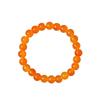 8mm Orange Crystal Bracelet: Simple, Stylish Bracelet for Men and Women