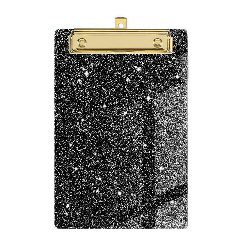 Sparkle Acrylic File Folder Clips With Metal Pressure Clamp For Office And Gift Use
