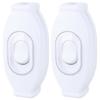 Waterproof Inline Cable Switches Lamp Rocker Switches 2pcs/set for Home Lighting