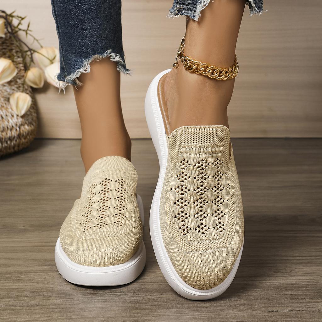 Fashion Women Slippers Casual Anti-slip Slip on Shoes Women Breathable Mesh Walking Slippers Anti-slip Comfortable Sandals Slides Women