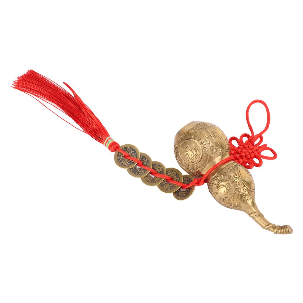 Brass Gourd Fine Workmanship Small Volume Brass Material Multifunction Gourd Sculpture