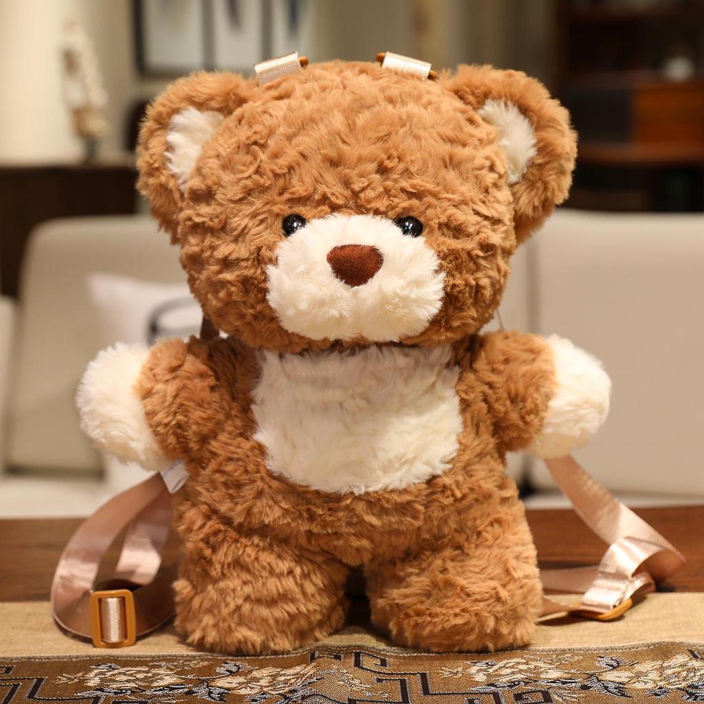 Little Bear Plush Toy Backpack & Crossbody Bag for Girls