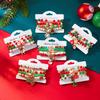 4Pcs/set Christmas Stackable Beaded Bracelet For Women Colorful Crystal Pearl Santa Claus Snowman Tree Pendant Bracelets Jewelry