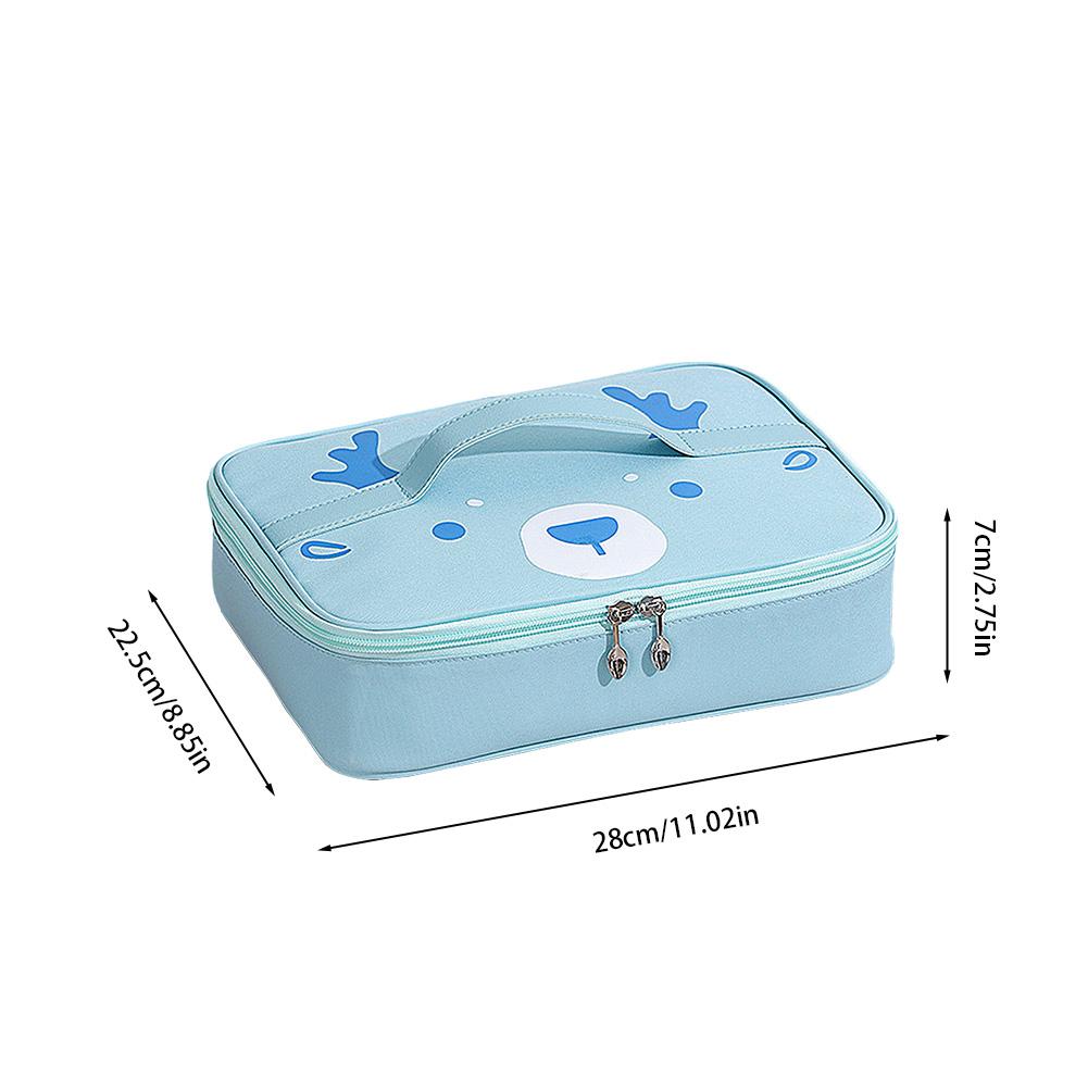 Portable Cooler Bag Waterproof Insulated Picnic Lunch Bag Box Ice Pack Lunch Box Food Carrier for Camping/BBQ/Outdoor Activities