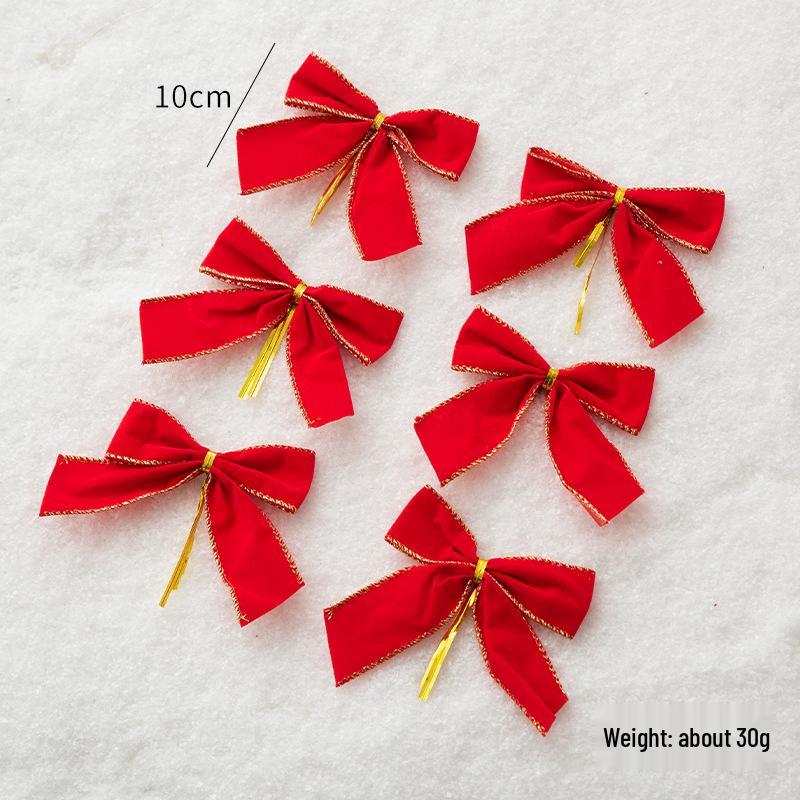 NUCHI DIY Red Bow Christmas Wreath Decoration