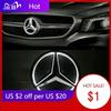 Samolepka na auto Pro Mercedes Benz Bílá Modrá Červená Světelná Hvězda Přední Mřížky Auta LED Osvětlené Logo pro Mercedes Benz W447 V-c
