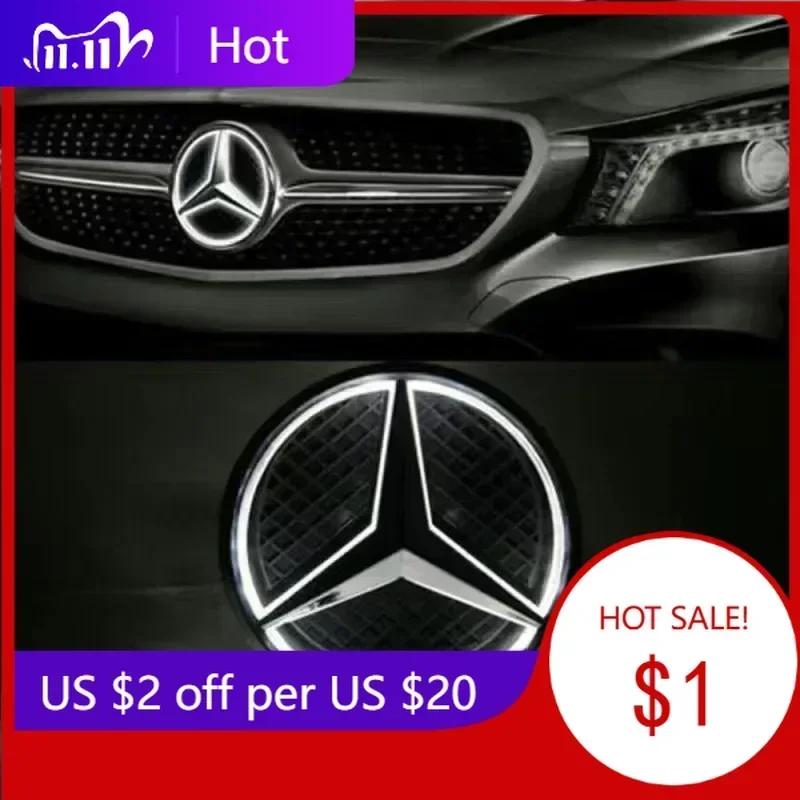 Samolepka na auto Pro Mercedes Benz Bílá Modrá Červená Světelná Hvězda Přední Mřížky Auta LED Osvětlené Logo pro Mercedes Benz W447 V-c