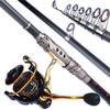 Sougayilang Fishing Rod and Reel Set 1.8-3.0M Portable Telescopic Rod with 12+1BB Fishing Reel Combos for Freshwater Fishing