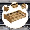 Compact Bamboo Glass Organizer Tray with 12 Holes for Serving Glasses, Ideal Parties And Hotels.