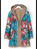 2023 Winter Women's Printed Hooded Sweatshirt with Warm Plush Lining