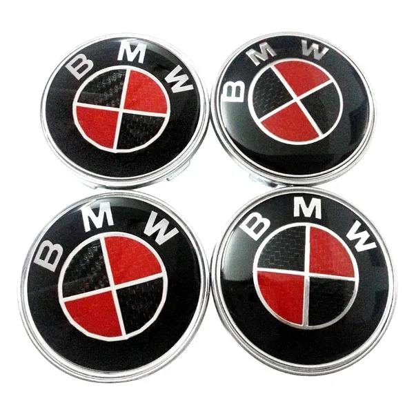 For Bmw X1 X3 X5 X6 F30 F20 F10 G30 E36 E46 E53 E90 E60 E61 E93 E87 Stickers 68mm Car Wheel Tire Rim Center Hub Covers Caps BM5