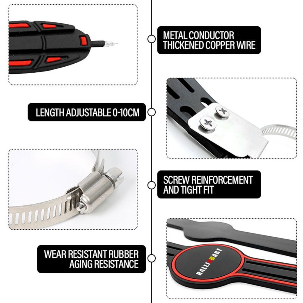 bzdn5 Car Safety Anti Static Belt Earth Strip Strap Electricity Eliminator For Mitsubishi Lancer Pajero Outlander L200 Delica Eclipse