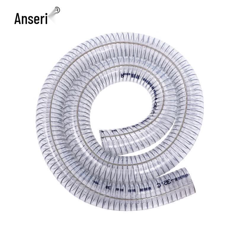 Ansell Steel Wire Reinforced Transparent PVC Vacuum Hose 25mm (1 inch)