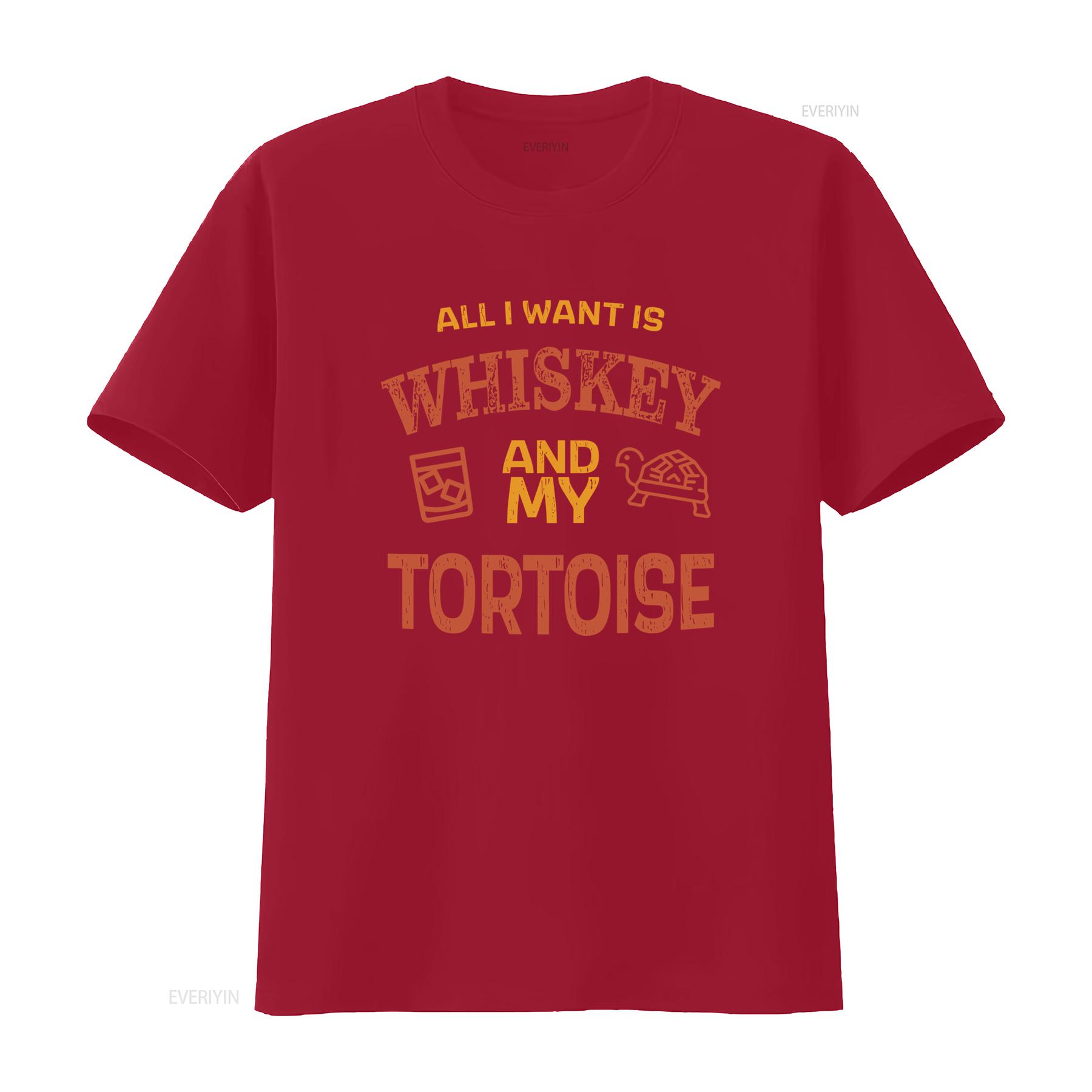 

Tortoise and Whiskey T Shirt for Terrapin Parent Bourbon Lover Perfect Present Turtle Mom Reptile Fan Dad vintage Washed S