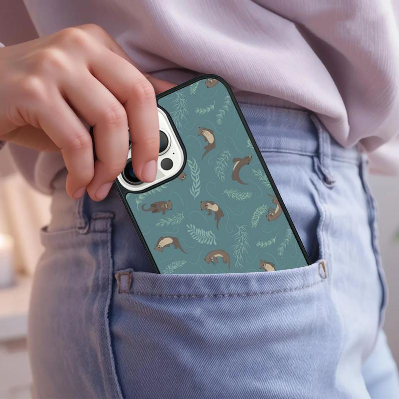 Sea Otter Animal Soft Phone Case For iPhone 17 Air 15 16e 14 13 Pro Max Coque 12 11 Pro Max PLUS Cover