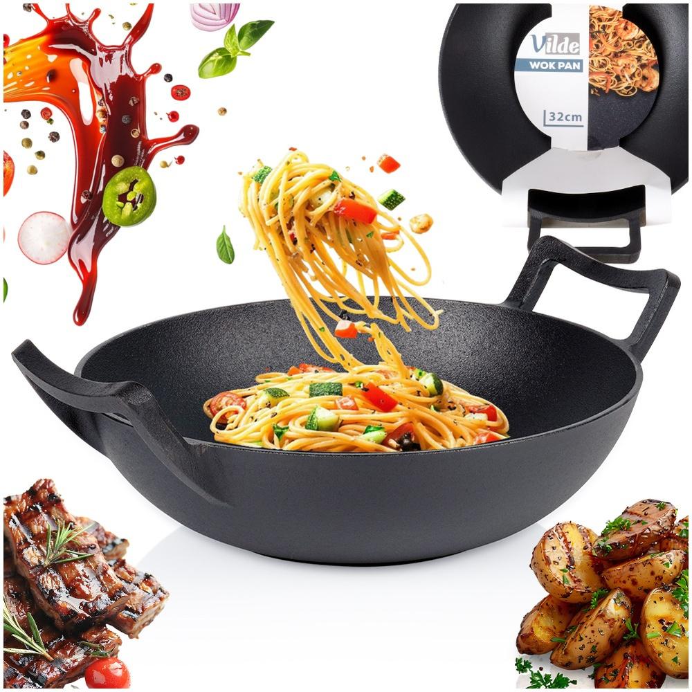 CAST LINE Cast Iron Wok Pan 32 Cm