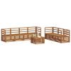 Outdoor Sofa Set 8 Pcs Natural Solid Acacia Wood